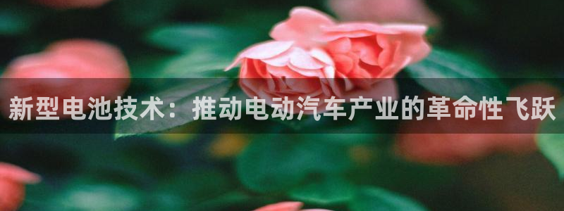 优发国际手机版唯一官网：新型电池技术：推动电动汽车产业的革命性飞跃