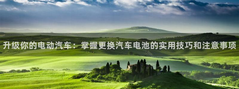 优发国际官网手机版下载安装：升级你的电动汽车：掌握更换汽车电池的实用技巧和注意事项