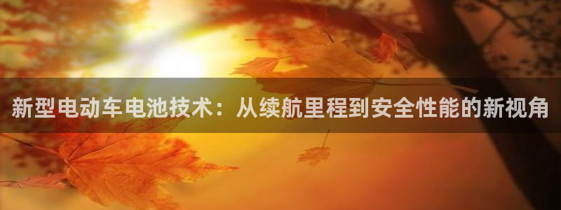 优发国际安卓版下载安装苹果：新型电动车电池技术：从续航里程到安全性能的新视角