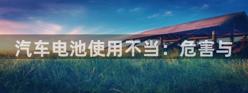 优发国际安卓版下载安装教程：汽车电池使用不当：危害与